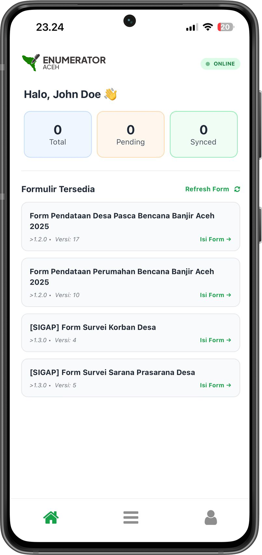 Mock Up Mobile Application